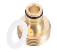 Brass Garden Hose Connector 1 Inch Male Thread Plug | Golden Finish Brass, Leak-resistant Seal, Universal Fit for Drip Irrigation Setup and Outdoor Use