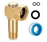 Brass Garden Hose Reel Replacement Parts with Washers and Sealing Tape for Outdoor Watering Equipment, Irrigation Systems and Car Washing Applications