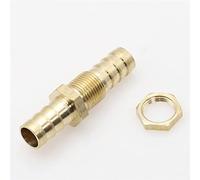 Brass Garden Hose Swivel Fitting Connector, Hose Barb Bulkhead Barbed Tube Pipe Fitting Coupler Connectors Adapter, for Fuel Gas Water Copper(8mm)