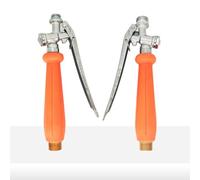 Brass Garden Sprayer Handle with Adjustable Nozzle and 4 PSI Pressure Rating, for Pest Control, Watering Plants, and Cleaning Tasks, Red, 18 cm