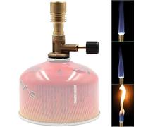 Brass Gas Blowtorch | Adjustable Flame for Lab, Craft, School & Home Use | Compatible with Flat & Long Tanks