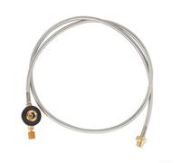 Brass Gas Stove Extension Tube 100cm for Flat Canisters | Lightweight 90g design, compact storage, easy carry, fits backpacks, minimal gear bulk
