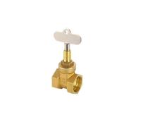 Brass Gate Valves DN15, DN20, DN25 with Lock, Internal Water Pipe, Meter, Front Anti-Theft Valve Key(2")