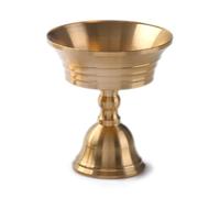 Brass Gie Lamp Holder Tea Light Candelabra Table Decoration Gold Candelabra Holder Cup Buddhist Butter Lamp Stand Stylish Arrangement