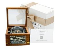 Brass Gimble Compass In Wooden Box 2025 - Engraved Henry David Thoreau Quote - Handmade Graduation Gift, Baptism Keepsake, Retirement Present, Explorer Collectible, Christmas Sentimental Gift