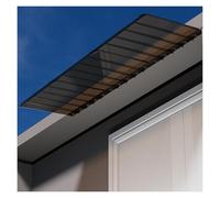 Brass Glass Canopy with UV Protection for Courtyards & Outdoor Surveillance - 60x100cm Window Awning Weather-ResistantHome Entrance Cover