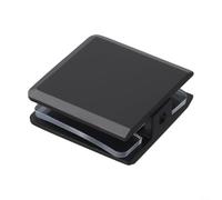 Brass Glass Clamp, 45x45 mm x 4 mm, for Bathroom Shower Doors, Fixed Panel U-Clamp, Thickened Load-Bearing Design, for 8-12 mm Tempered Glass(Black)