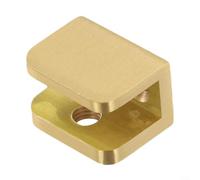 Brass Glass Clamp For Supporting Glass Shelf Systems In Contemporary Bathrooms Kitchens Bars Hotels And Retail Display Environments(Large)