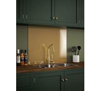 Brass Glass Kitchen Self Adhesive Splashback 900 X 750mm