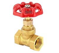 Brass Globe Shut Off Valve, DN15 G1 / 2in Female Thread, Two Seals, Red Hot Forged - Anti -, Durable, Ideal for Water Gas Control