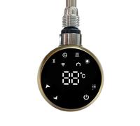 Brass Gold 300w Smart WifI Element Thermostatic Electric (Thermostat/Timer) LED Touchscreen For Towel Rail Radiators