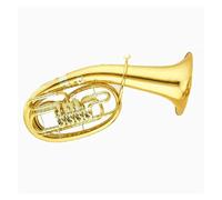 Brass Gold Lacquer Euphonium 4 Rotary Piston Valve Bb Tone Euphonium With Mouthpiece And Accessories Euphonium For Beginners
