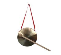 Brass Gong Hand Gong for Kids with Wooden Mallet Chinese Traditional Percussion Instrument for Home 10cm