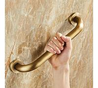 Brass Grab Bar for Bathroom Safe, Brushed h il for Elderly & Did, Shower & Toilet Support, 50cm Wall-Mounted Balance Aid (Color: B)