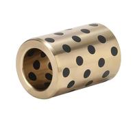 Brass Graphite Flange Bearing Sleeve Bushing,10mm ID 4pcs