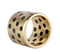 Brass Graphite Sleeve Bearing,2pc Inner Diameter 18mm Oil-Free Self-lubricating, Outer 22~26mm, Height 10~68mm JDB Bushing