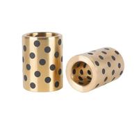 Brass Graphite Sleeve Bearing,2pcs Self Lubricating Copper Bushing Inside Diameter 6-18mm(14x20x25mm)