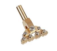 Brass Guitar Fret Press Tool Adaptive Design Suitable for Fingerboard Repair with Nonslip Grooves and Detachable Head Portable Fret Installation Accessory