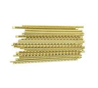 Brass Guitar Fret Wire Set, 19pcs High Strength Replacement Frets for Acoustic Bass and Classical Guitars