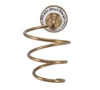 Brass Hair Dryer Holder - Antique Retro Style Hanging Rack for Bathroom, Kitchen & More - Durable, Stable, Space - Saving, High Load - Resistance, Ideal for Bath Storage Accessories