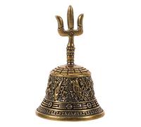 Brass Hand Chime Bell with Loud Resonant Sound for Desktop