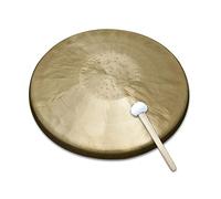 Brass Hand Gong Set - Small and Large 21cm Brass Gongs for Percussion Enthusiasts | Round Orchestral Instruments Mini Gong