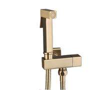 Brass Handheld Bidet Sprayer Single Cold Water Faucet Self Cleaning Toilet Durable Sanitary Shower Attachment?，Gold