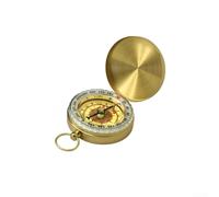 Brass Handheld for COMPASS with Luminous for DIAL, Waterproof Pocket Survival Guide for Hiking Camping and Outdoor Navigation