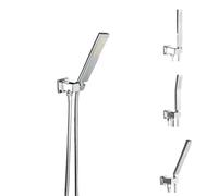 Brass Handheld Shower Head Replacement Showerhead for Bathroom Showering System Contemporary Square Round Oval Polished Chrome(F Oval Shower only)