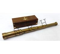 Brass Handheld Telescope with Wooden Box Nautical Collectibles Gift
