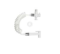 Brass Handheld Toilet Bidet Sprayer Bathroom Wall-Mounted Brushed Gold Faucet Shower Head Self-Cleaning(White Type B)