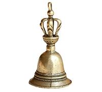 Brass Handicraft Large Engraved Produces Loud Clear Sound School Bronze Creative Gifts Pet Handheld Bells Hand Bells Musical Instruments Christmas Hand Call Vintage