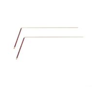 Brass Handle Copper Probe Rods 2-Pack Treasure Hunting(red)
