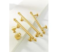Brass Handle Gold Cabinet Handles Desk Drawer Pull Furniture Door Knob for Drawer Knob Furniture Hardware Kitchen Accessories(Transparent)