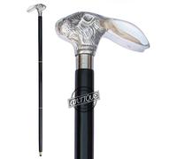 Brass Handle Victorian Telescope Foldable Wooden Walking Stick Cane Ideal Vintage Gift Men Women Father/Mother (Rabbit)