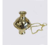 Brass Hanging Incense Burner With Chain - Moradabad Artisan Craft