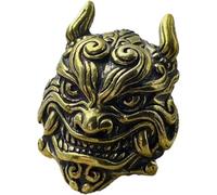 Brass Head Knife Lanyard Beads Vintage Outdoor Diy Paracord Accessories Handmade Woven Bracelet Lanyard Pendants