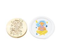 Brass Head Seal Stamp Decorative Yoga Series Sealing Waxes For Wedding Scrapbooking Decorations Yoga Series Sealing Wax Heart Wax For Card Letters Decoration