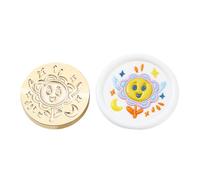 Brass Head Seal Stamp Yoga Series Sealing Waxes Heart For Card Letters Invitations Decoration Yoga Series Sealing Wax Heart Wax For Card Letters Decoration