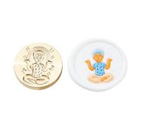 Brass Head Seal Stamp Yoga Series Sealing Waxes Heart For Card Letters Invitations Decoration Yoga Series Sealing Wax Heart Wax For Card Letters Decoration