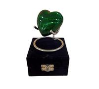 Brass Heart Forever Cremation Keepsake Urns for Human Ashes Beautiful Small Urns Green Color with Premium Case Handcrafted Cremation for Ashes A Lasting Tribute to Your Loved One