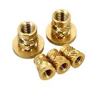Brass Heat Set Inserts, Brass Hot Melt Threaded Inserts Knurled Nuts For 3D Printing Multiple Sizes(M3x3.5xOD4.6 20pcs)
