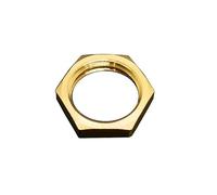Brass Hex Lock Nuts Pipe Fitting - 1/8" 1/4" 3/8" 1/2" 3/4" 1" BSP Female Thread Hexagonal Shank Flange Cap - 1pc/5Pcs(5Pcs 06)