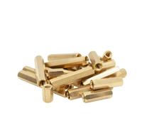 Brass hex Standoff Brass Standoff Pillar Stud | Hex Female to Female Screw Rack Mount Column Double Pass(60mm,M4xL 10PCS)