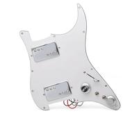 Brass HH Cover Two Humbucker Coil Spliting Pickguard Electric Guitar Pickguard LP Style Loaded Prewired Scratchplate