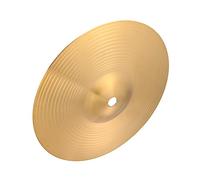 Brass Hi-Hat Cymbal for Drum Set, Golden Finish, Great Voice and Not Easy to Deform, Percussion Instrument Accessory for Students and Professional Players