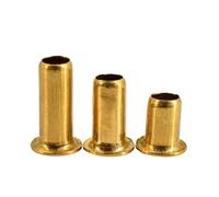 Brass Hollow Rivet GB876 M0.9 M1.3 M1.5 M1.7 M2 M2.3 M2.5 M3 M3.5 M4 M5 M6 Copper Hollow Rivet Circuit Board PCB Vias Nails(7mm,M3.5 (100Pcs))