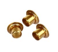 Brass Hollow Rivet M0.9 M1.3 M2 M3 M4 M5 M6 Fit for PCB Circuit Board(OD 1.7mm,4mm (100pcs))