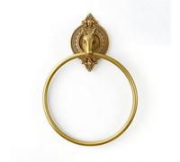 Brass Hook Vintage Towel Holder Wall Hook Washroom Hanger Wall Mount Design Ornate Wall Classic Style suitable for powder rooms guest baths vanity areas