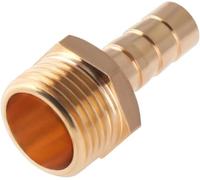 Brass Hose Barb Connector, Brass Reducer Barb Fitting Air Water Fuel Boat Multiple Sizes Pack of 5(20mm*10mm,5pcs)